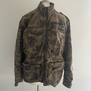Adam Levine Camo Utility Jacket Large